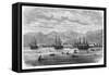 The Mediterranean Harbour and Naval Base of Toulon, Seen from the Sea-null-Framed Stretched Canvas