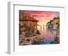 The Mediterranean Harbour-Dominic Davison-Framed Art Print