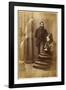 The Medium Stainton Moses, with Mrs Speer and an Unidentified Spirit Figure-null-Framed Photographic Print