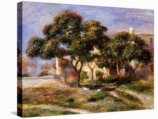 The Medlar Trees-Pierre-Auguste Renoir-Stretched Canvas