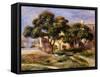 The Medlar Trees-Pierre-Auguste Renoir-Framed Stretched Canvas