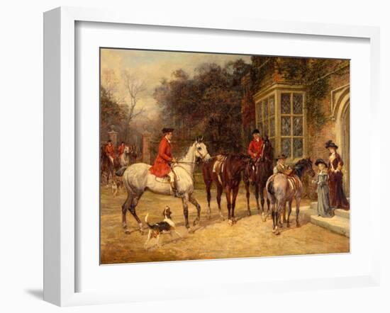 The Meet, 1907-Heywood Hardy-Framed Giclee Print