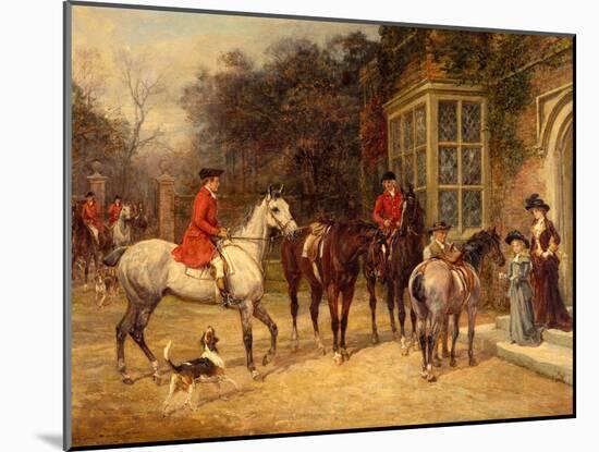 The Meet, 1907-Heywood Hardy-Mounted Giclee Print