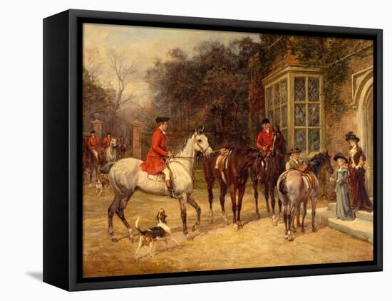 The Meet, 1907-Heywood Hardy-Framed Stretched Canvas