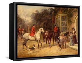 The Meet, 1907-Heywood Hardy-Framed Stretched Canvas