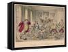 'The Meet at Mr. Muleygrubs', 1854-John Leech-Framed Stretched Canvas