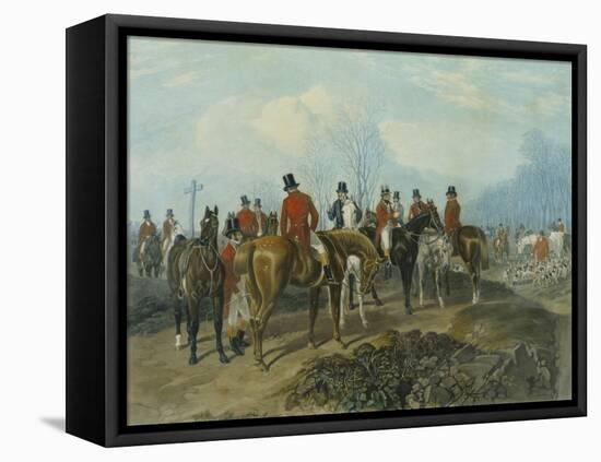 The Meet, Engraved by Huffman and Mackrill-John Frederick Herring I-Framed Stretched Canvas