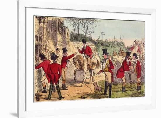 The Meet (John Leech)-John Leech-Framed Art Print