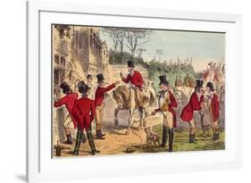 The Meet (John Leech)-John Leech-Framed Art Print