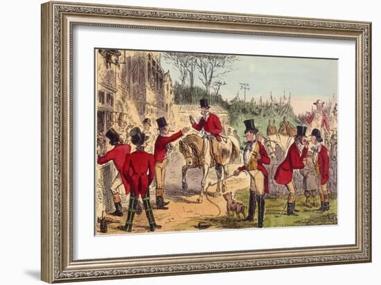 The Meet (John Leech)-John Leech-Framed Art Print