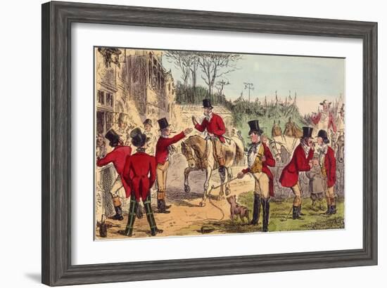 The Meet (John Leech)-John Leech-Framed Art Print