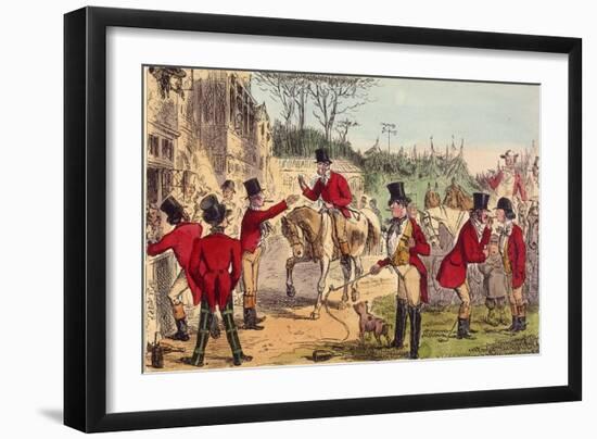 The Meet (John Leech)-John Leech-Framed Art Print