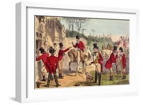 The Meet (John Leech)-John Leech-Framed Art Print