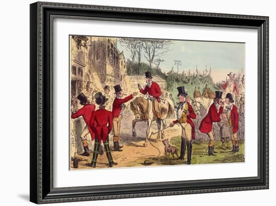 The Meet (John Leech)-John Leech-Framed Art Print