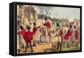 The Meet (John Leech)-John Leech-Framed Stretched Canvas