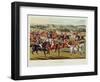 The Meet', Plate I from 'Fox Hunting', 1838 (Hand-Coloured Aquatint)-Charles Hunt-Framed Giclee Print