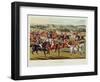 The Meet', Plate I from 'Fox Hunting', 1838 (Hand-Coloured Aquatint)-Charles Hunt-Framed Premium Giclee Print