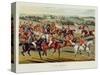 The Meet', Plate I from 'Fox Hunting', 1838 (Hand-Coloured Aquatint)-Charles Hunt-Stretched Canvas