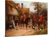 The Meet, Ye Olde Wayside Inn-Heywood Hardy-Stretched Canvas