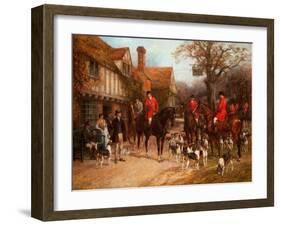 The Meet, Ye Olde Wayside Inn-Heywood Hardy-Framed Giclee Print