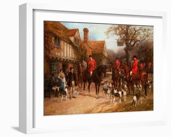 The Meet, Ye Olde Wayside Inn-Heywood Hardy-Framed Giclee Print