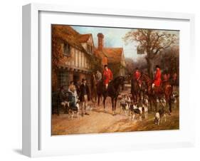 The Meet, Ye Olde Wayside Inn-Heywood Hardy-Framed Giclee Print