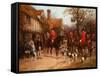 The Meet, Ye Olde Wayside Inn-Heywood Hardy-Framed Stretched Canvas