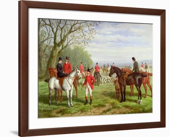 The Meet-Edward Benjamin Herberte-Framed Giclee Print