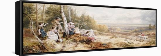 The Meet-Myles Birket Foster-Framed Stretched Canvas