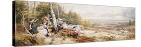 The Meet-Myles Birket Foster-Stretched Canvas