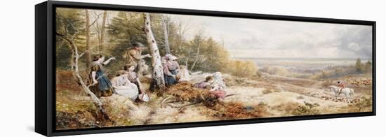 The Meet-Myles Birket Foster-Framed Stretched Canvas