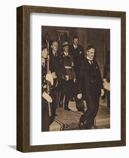 The Meeting at Berchtesgaden, 1938, (1938)-null-Framed Photographic Print