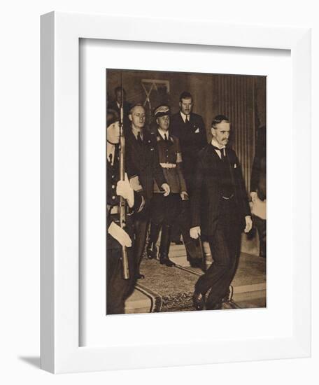 The Meeting at Berchtesgaden, 1938, (1938)-null-Framed Photographic Print