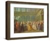 The Meeting at Neuhaus in Bohemia, 24th May 1737-Louis de Silvestre-Framed Giclee Print