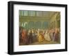 The Meeting at Neuhaus in Bohemia, 24th May 1737-Louis de Silvestre-Framed Giclee Print