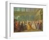 The Meeting at Neuhaus in Bohemia, 24th May 1737-Louis de Silvestre-Framed Giclee Print