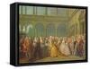 The Meeting at Neuhaus in Bohemia, 24th May 1737-Louis de Silvestre-Framed Stretched Canvas