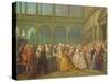 The Meeting at Neuhaus in Bohemia, 24th May 1737-Louis de Silvestre-Stretched Canvas