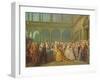 The Meeting at Neuhaus in Bohemia, 24th May 1737-Louis de Silvestre-Framed Giclee Print