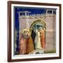 The Meeting at the Golden Gate, circa 1305 Gate in Jerusalem, circa 1305-Giotto di Bondone-Framed Giclee Print