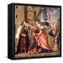 The Meeting at the Golden Gate with Saints, 1515-Vittore Carpaccio-Framed Stretched Canvas