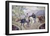 The Meeting Between Giuseppe Garibaldi and King Vittorio Emanuele II on the 26th of October 1860-Pietro Aldi-Framed Giclee Print