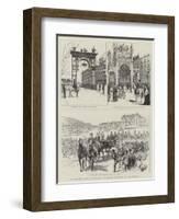 The Meeting Between the Queens of England and Spain at San Sebastian-null-Framed Giclee Print