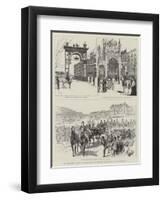 The Meeting Between the Queens of England and Spain at San Sebastian-null-Framed Giclee Print