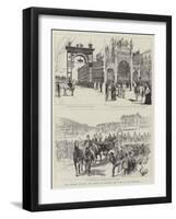 The Meeting Between the Queens of England and Spain at San Sebastian-null-Framed Giclee Print