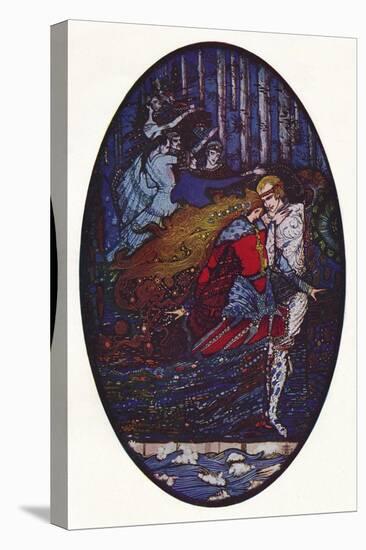 'The Meeting', c1918-Harry Clarke-Stretched Canvas