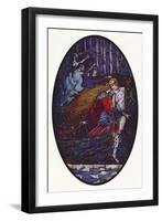 'The Meeting', c1918-Harry Clarke-Framed Giclee Print