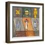 The Meeting I-Jerome Obote-Framed Art Print