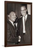 The Meeting - Malcolm & MLK-null-Framed Standard Poster