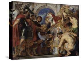 The Meeting of Abraham and Melchizedek-Peter Paul Rubens-Stretched Canvas